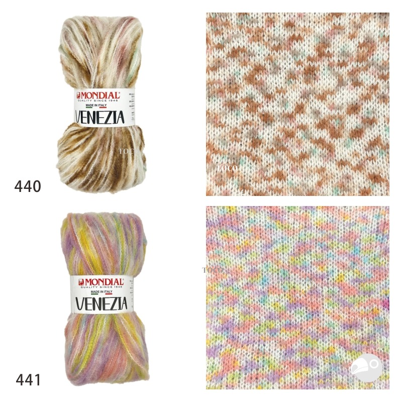 【大嘴鳥】Mondial 凡內莎花毛線 VENEZIA 秋冬毛線 歐洲進口-細節圖2