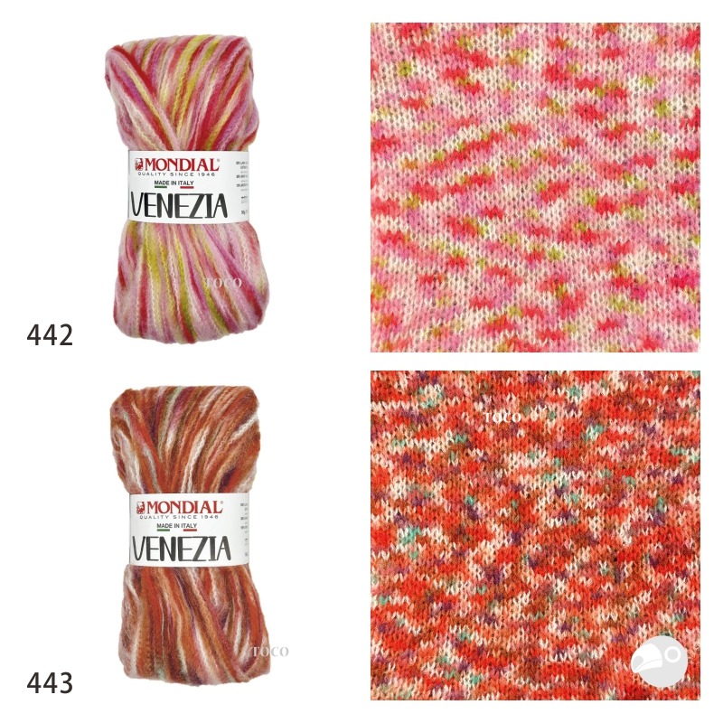 【大嘴鳥】Mondial 凡內莎花毛線 VENEZIA 秋冬毛線 歐洲進口-細節圖3