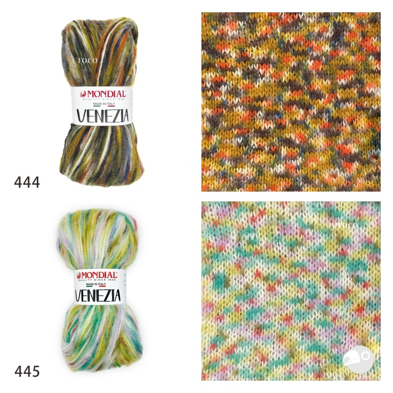 【大嘴鳥】Mondial 凡內莎花毛線 VENEZIA 秋冬毛線 歐洲進口-細節圖4