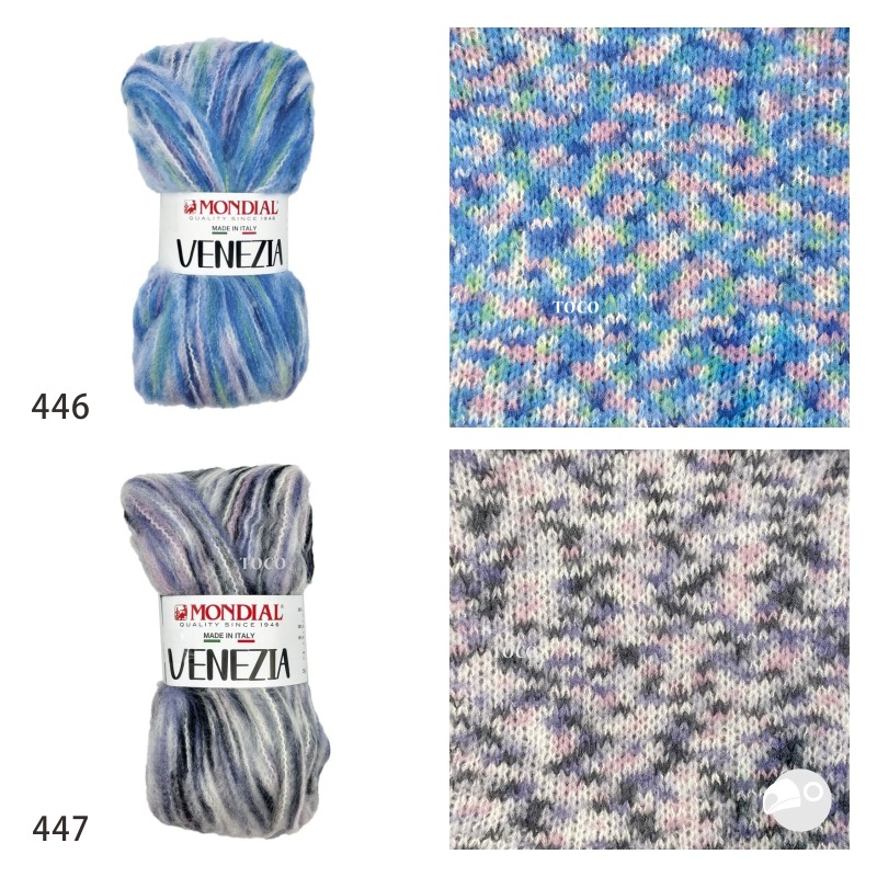 【大嘴鳥】Mondial 凡內莎花毛線 VENEZIA 秋冬毛線 歐洲進口-細節圖5