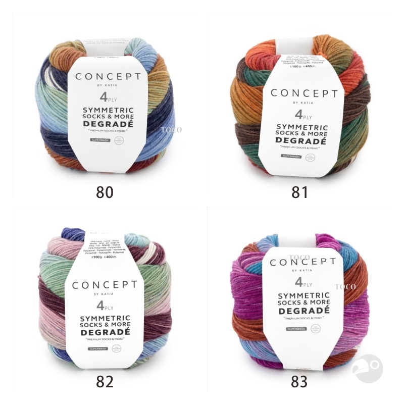 【大嘴鳥】Katia DG漸層毛線 Degradé Symmetric Socks & More sock yarn-細節圖2