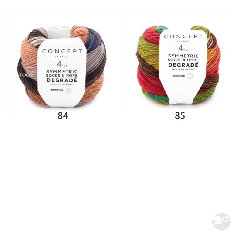 【大嘴鳥】Katia DG漸層毛線 Degradé Symmetric Socks & More sock yarn-細節圖3