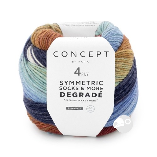 【大嘴鳥】Katia DG漸層毛線 Degradé Symmetric Socks & More sock yarn-規格圖5