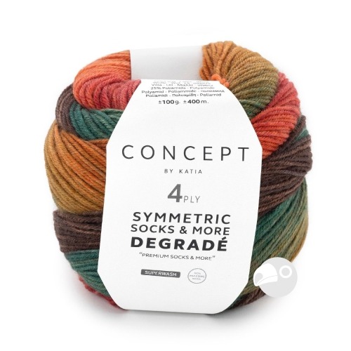 【大嘴鳥】Katia DG漸層毛線 Degradé Symmetric Socks & More sock yarn-規格圖5