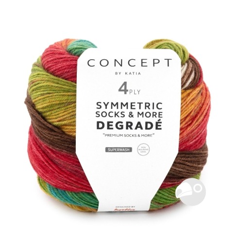 【大嘴鳥】Katia DG漸層毛線 Degradé Symmetric Socks & More sock yarn-規格圖5