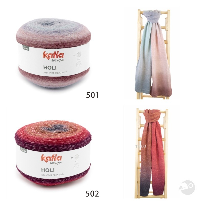 【大嘴鳥】Katia 活力漸層毛線 HOLI 編織線材 秋冬毛線 歐洲進口-細節圖2
