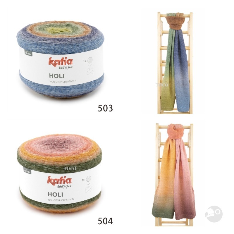 【大嘴鳥】Katia 活力漸層毛線 HOLI 編織線材 秋冬毛線 歐洲進口-細節圖3