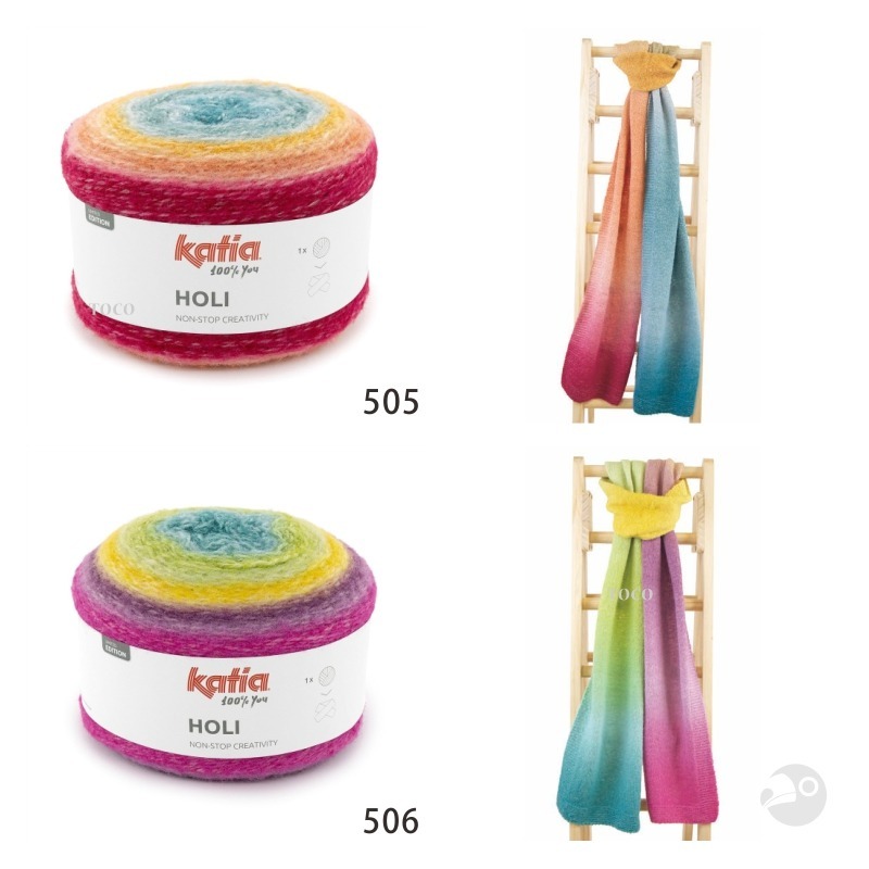 【大嘴鳥】Katia 活力漸層毛線 HOLI 編織線材 秋冬毛線 歐洲進口-細節圖4