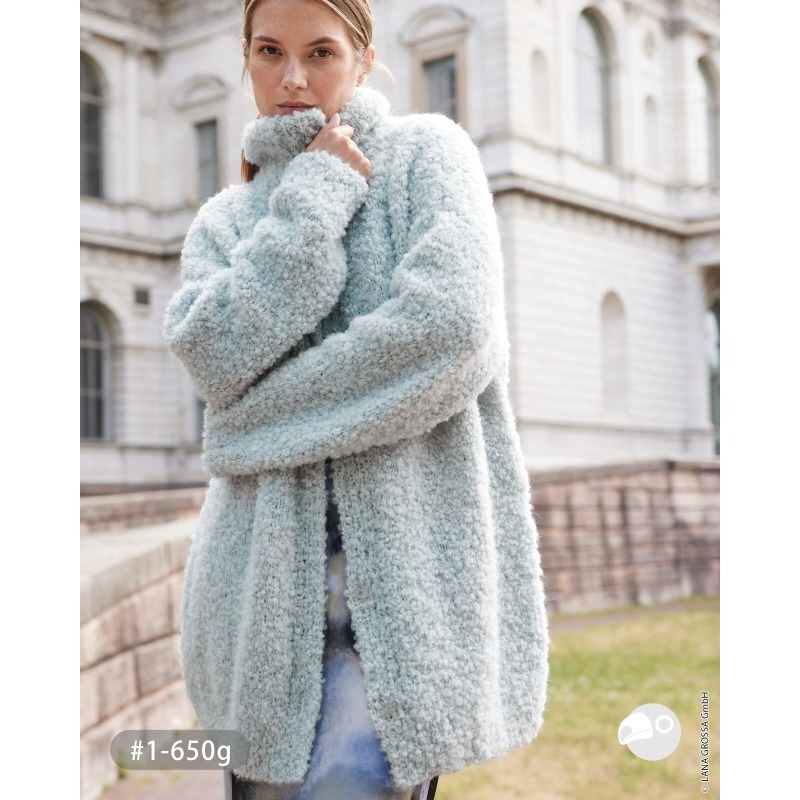 【大嘴鳥】Lana Grossa 1455 泰迪圈圈紗 NERA ORSETTO 編織線材 秋冬毛線 歐洲進口-細節圖4