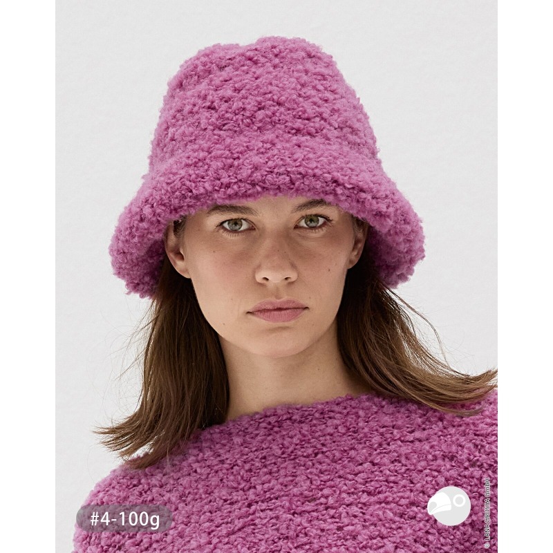 【大嘴鳥】Lana Grossa 1455 泰迪圈圈紗 NERA ORSETTO 編織線材 秋冬毛線 歐洲進口-細節圖5