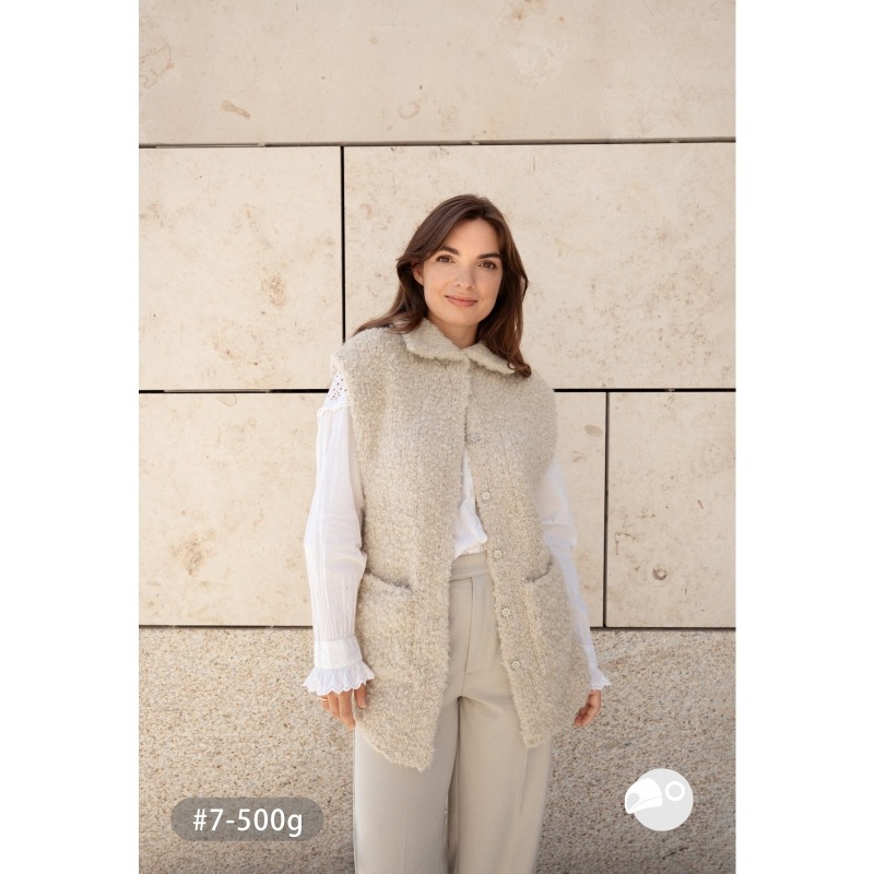 【大嘴鳥】Lana Grossa 1455 泰迪圈圈紗 NERA ORSETTO 編織線材 秋冬毛線 歐洲進口-細節圖6