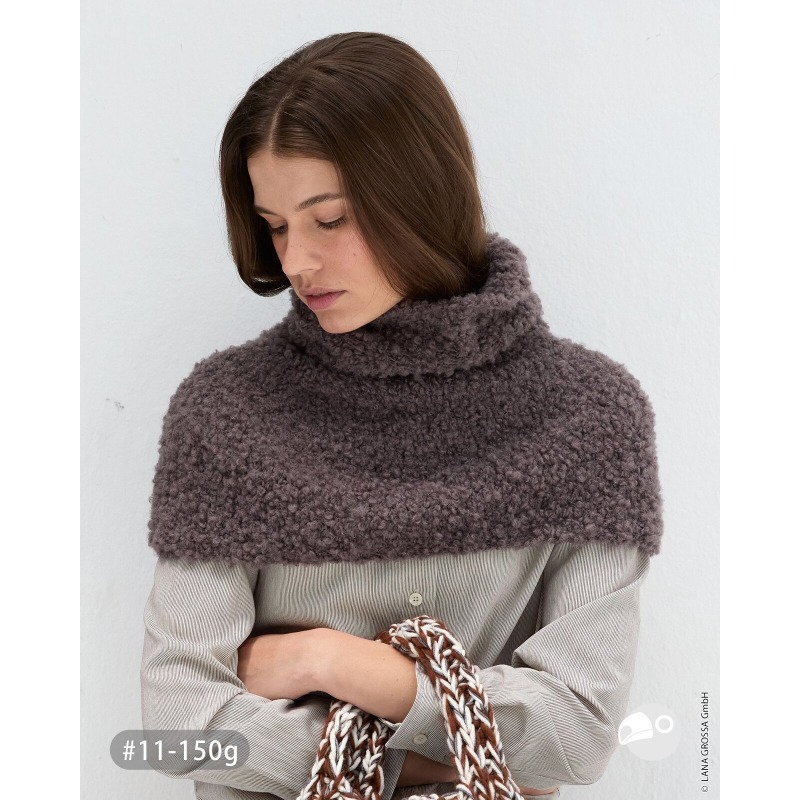 【大嘴鳥】Lana Grossa 1455 泰迪圈圈紗 NERA ORSETTO 編織線材 秋冬毛線 歐洲進口-細節圖8