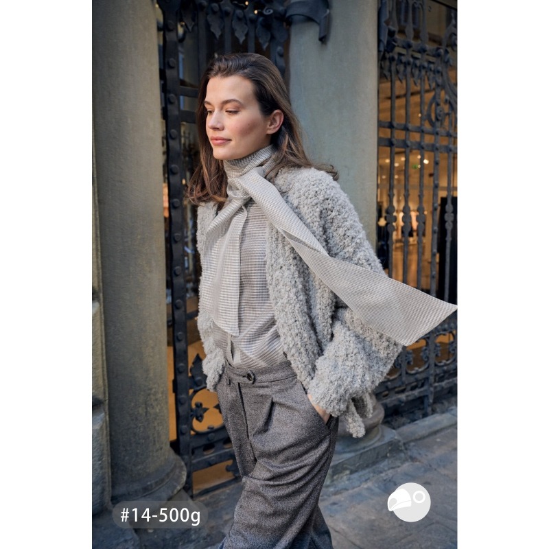 【大嘴鳥】Lana Grossa 1455 泰迪圈圈紗 NERA ORSETTO 編織線材 秋冬毛線 歐洲進口-細節圖9