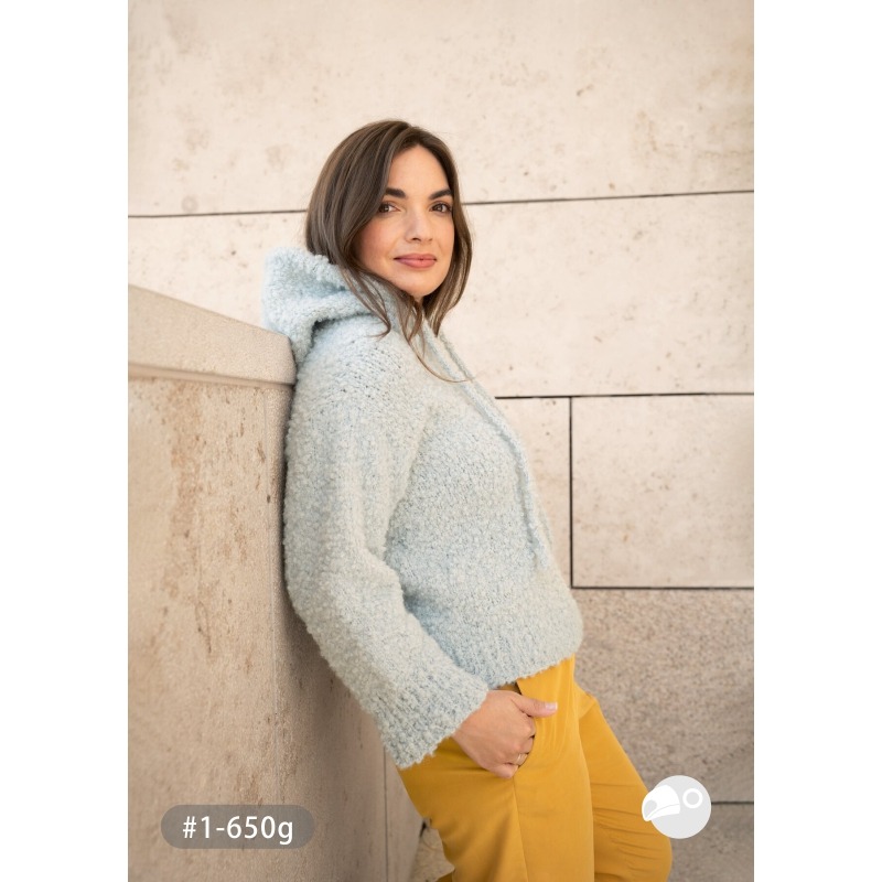 【大嘴鳥】Lana Grossa 1455 泰迪圈圈紗 NERA ORSETTO 編織線材 秋冬毛線 歐洲進口-細節圖10