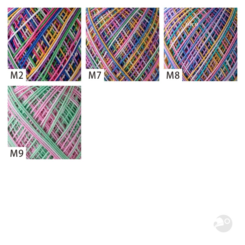 【特價出清】【大嘴鳥】Olympus 金票40番蕾絲線 段染 Mixed レース糸 ミックス 10g 編織線材 日本進口-細節圖2