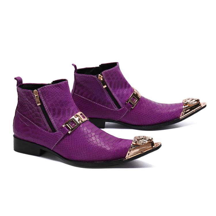 男靴 2023秋季大碼男鞋休閒男鞋靴潮一件代髮-細節圖2