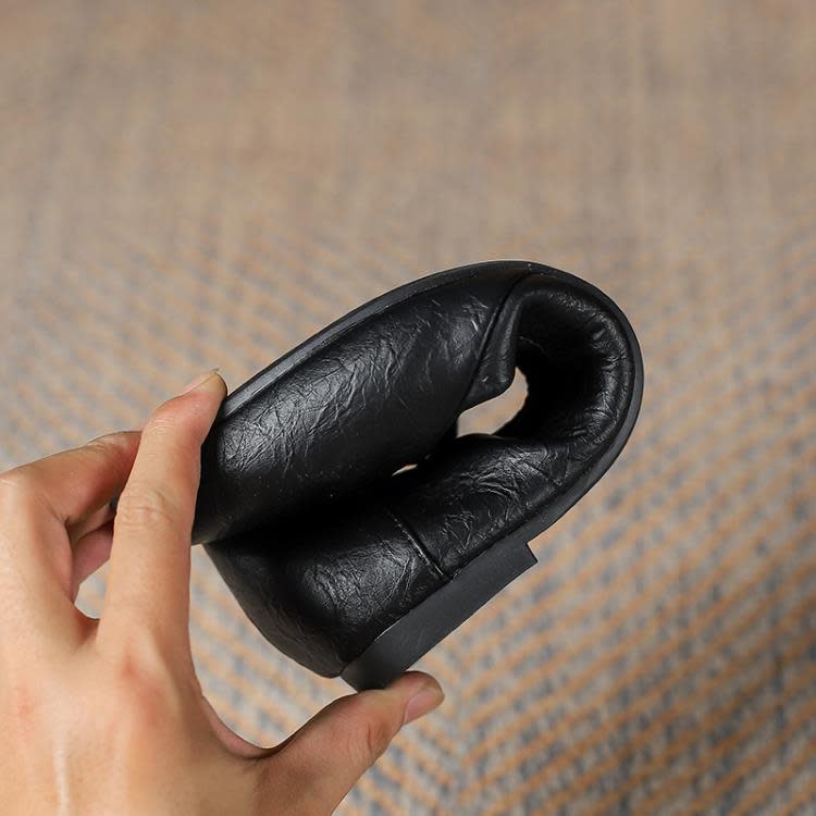 平底鞋 工作鞋女黑色2023新款春秋百搭職業專業鞋軟底舒適四季單鞋女-細節圖4