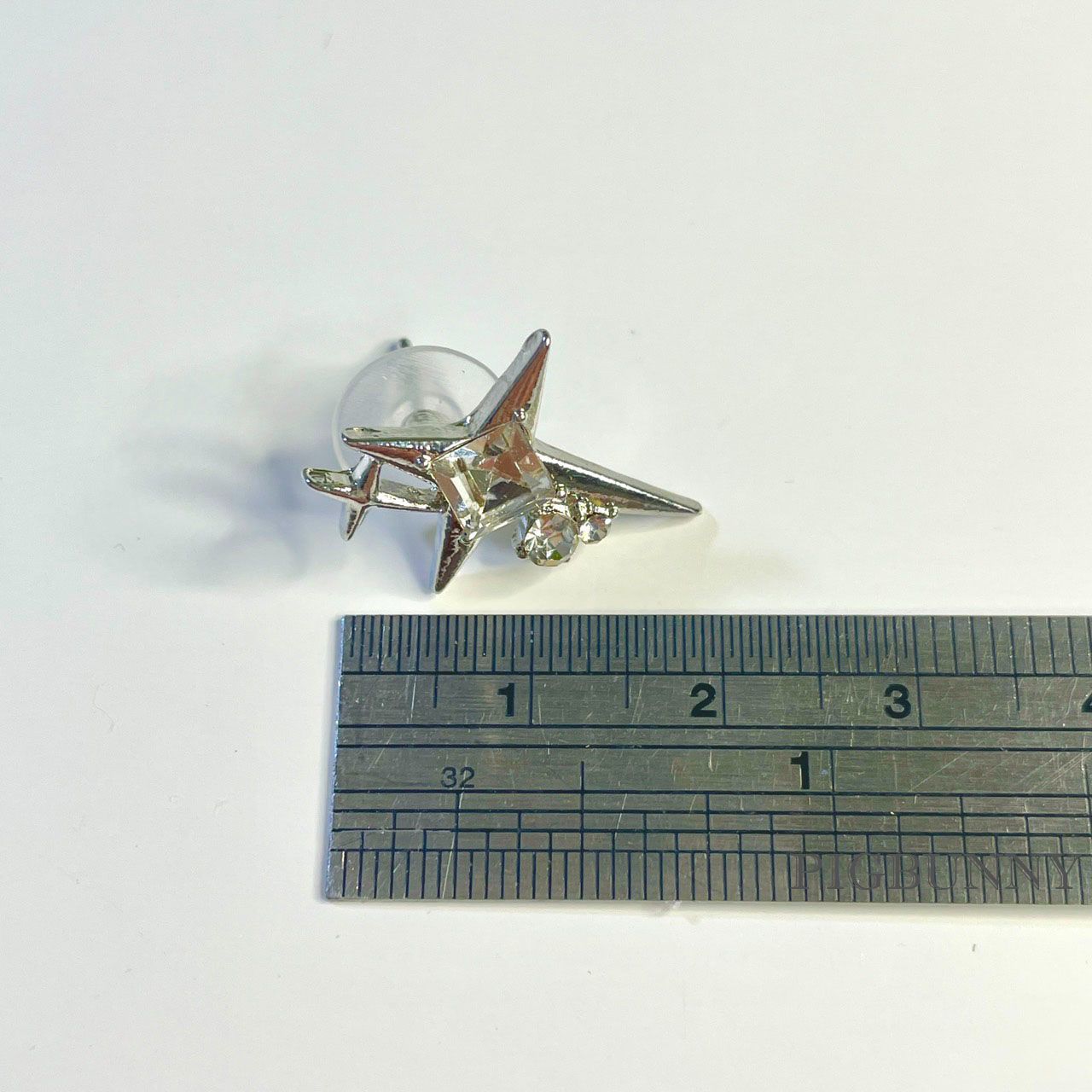 現貨實拍 星芒造型 925銀針金屬水鑽百搭款耳環-細節圖5