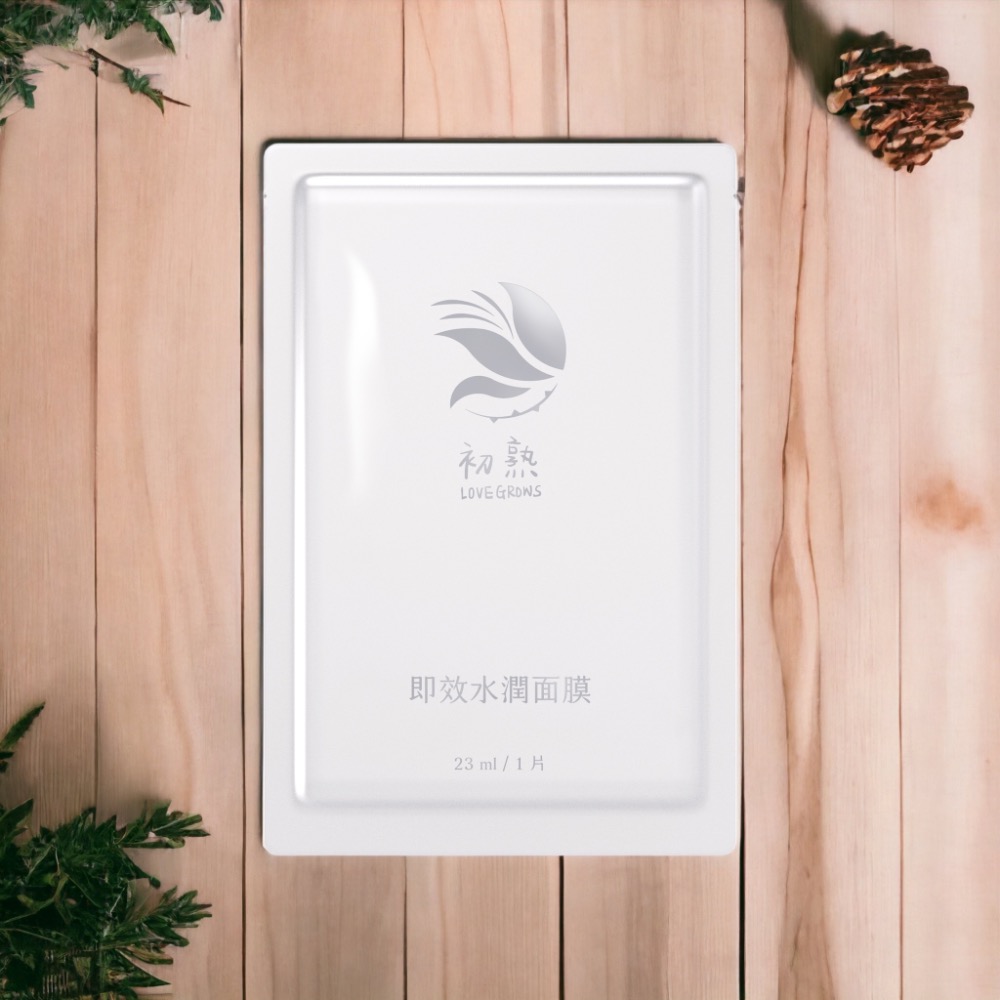 【初熟 LOVEGROWS】即效水潤面膜-細節圖4