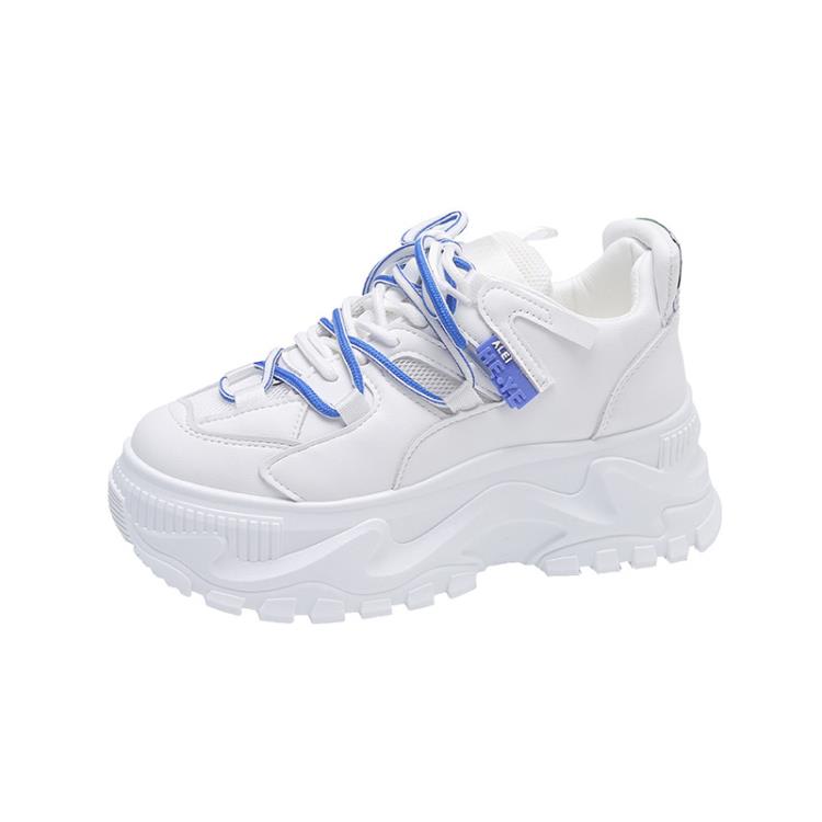 厚底鞋 老爹鞋女2023年春夏新款正韓時尚增高透氣休閒運動鞋子女-細節圖7