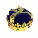 藍色國王皇冠帽子