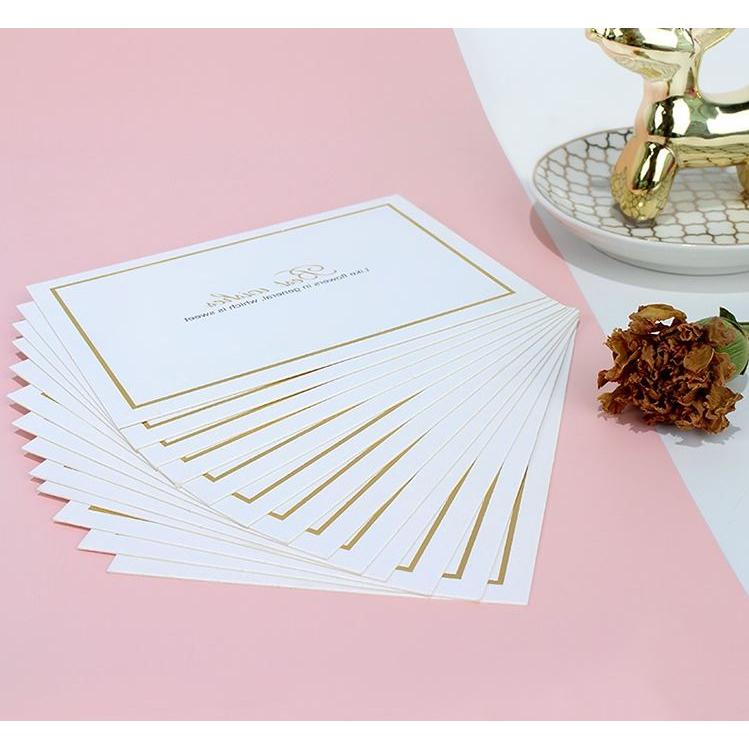 甜妞節慶♥台灣現貨♥【黑白燙金小卡片】花束卡片 萬用卡片 生日小卡 加厚小卡片 鮮花包裝花束 祝福小卡-細節圖4