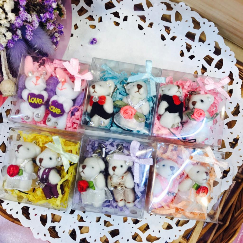 甜妞節慶♥台灣現貨♥【3.5公分水鑽婚紗小熊】婚禮小熊 婚紗熊 婚禮小物 二次進場 桌上禮 探房禮 情人節 禮贈品-細節圖2