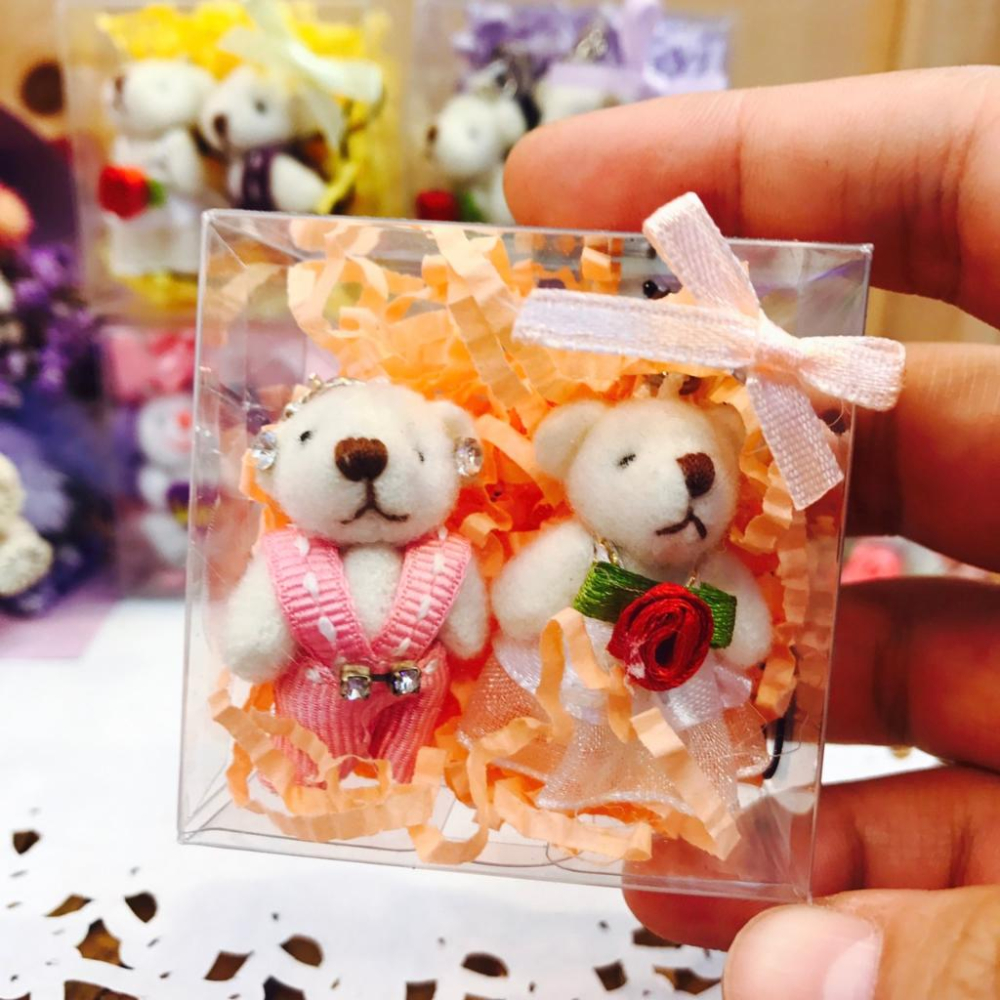 甜妞節慶♥台灣現貨♥【3.5公分水鑽婚紗小熊】婚禮小熊 婚紗熊 婚禮小物 二次進場 桌上禮 探房禮 情人節 禮贈品-細節圖4