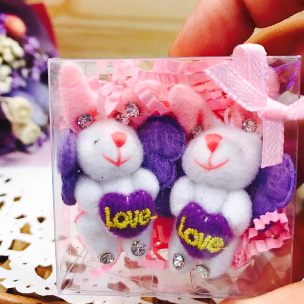 甜妞節慶♥台灣現貨♥【3.5公分水鑽婚紗小熊】婚禮小熊 婚紗熊 婚禮小物 二次進場 桌上禮 探房禮 情人節 禮贈品-細節圖7