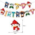 甜妞節慶♥台灣現貨♥【汪汪隊生日彩旗】小狗生日字母彩旗 阿奇 毛毛 天天 汪汪救火隊生日蛋糕插旗 派對彩旗 寶寶周歲-規格圖3