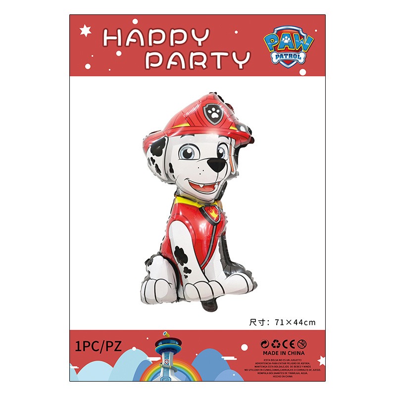 甜妞節慶♥台灣現貨♥【汪汪隊生日彩旗】小狗生日字母彩旗 阿奇 毛毛 天天 汪汪救火隊生日蛋糕插旗 派對彩旗 寶寶周歲-規格圖3