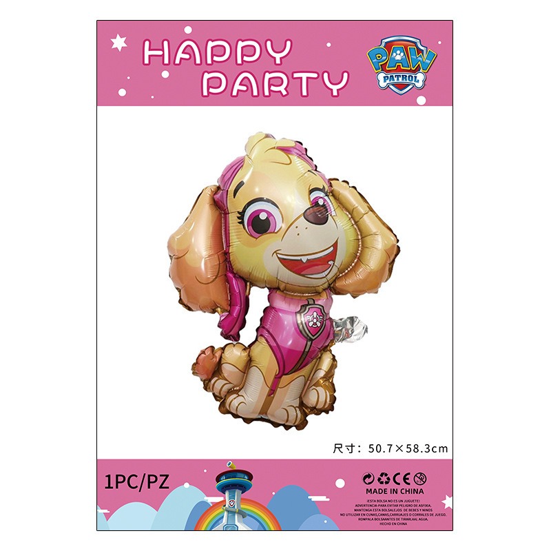 甜妞節慶♥台灣現貨♥【汪汪隊生日彩旗】小狗生日字母彩旗 阿奇 毛毛 天天 汪汪救火隊生日蛋糕插旗 派對彩旗 寶寶周歲-規格圖3