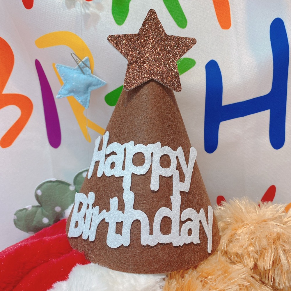 甜妞節慶♥台灣現貨♥【韓版IG風生日帽】不織布生日帽 毛球帽 派對帽 蝴蝶結生日帽 生日派對 寶寶周歲 生日道具-細節圖4