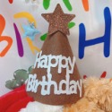 甜妞節慶♥台灣現貨♥【韓版IG風生日帽】不織布生日帽 毛球帽 派對帽 蝴蝶結生日帽 生日派對 寶寶周歲 生日道具-規格圖4