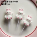 甜妞節慶♥台灣現貨♥【韓國ins立體兔子生日蠟燭】兔子造型蠟燭 小白兔蠟燭 寶寶周歲蠟燭 生日派對 蛋糕裝飾 派對蠟燭-規格圖5