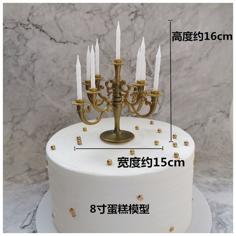 甜妞節慶♥台灣現貨♥【復古燭台蠟燭】古銅燭台蠟燭 金色銀色蠟燭 生日蠟燭 寶寶周歲蠟燭 生日派對 蛋糕佈置 造型蠟燭-細節圖3