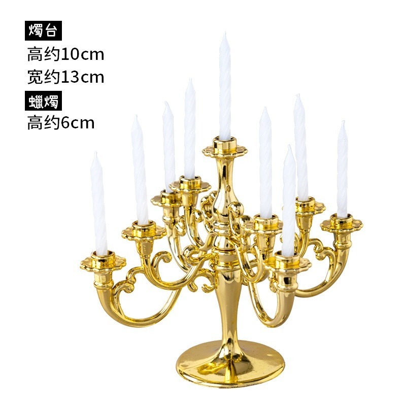 甜妞節慶♥台灣現貨♥【復古燭台蠟燭】古銅燭台蠟燭 金色銀色蠟燭 生日蠟燭 寶寶周歲蠟燭 生日派對 蛋糕佈置 造型蠟燭-規格圖7