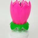 甜妞節慶♥台灣現貨♥【雙層開花音樂蠟燭】旋轉音樂蠟燭 8支蓮花音樂蠟燭 唱歌蠟燭 開花蠟燭 生日蠟燭 生日派對 造型蠟燭-規格圖5