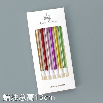 甜妞節慶♥台灣現貨♥【13公分鉛筆蠟燭】金屬蠟燭 線燭 珠光蠟燭 長蠟燭 生日蠟燭 韓版蠟燭 寶寶周歲 烘培用品 造型蠟-細節圖4