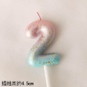 甜妞節慶♥台灣現貨♥【漸層數字蠟燭0～9】夢幻蠟燭 數字蠟燭 生日蠟燭 寶寶周歲蠟燭 造型蠟燭 生日派對 蛋糕佈置-規格圖3