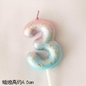 甜妞節慶♥台灣現貨♥【漸層數字蠟燭0～9】夢幻蠟燭 數字蠟燭 生日蠟燭 寶寶周歲蠟燭 造型蠟燭 生日派對 蛋糕佈置-規格圖3