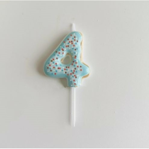 甜妞節慶♥台灣現貨♥【甜甜圈數字蠟燭0～9】糖霜數字蠟燭 生日蠟燭 寶寶周歲 造型蠟燭 生日派對蛋糕裝飾-規格圖7