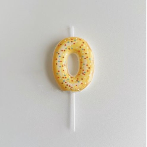 甜妞節慶♥台灣現貨♥【甜甜圈數字蠟燭0～9】糖霜數字蠟燭 生日蠟燭 寶寶周歲 造型蠟燭 生日派對蛋糕裝飾-規格圖7