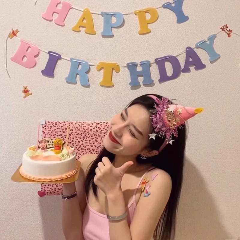 甜妞節慶♥台灣現貨♥【繽紛馬卡龍生日彩旗】不織布生日掛旗 派對彩旗 生日派對 派對佈置 裝飾彩旗 鬍子先生 寶寶周歲-細節圖2