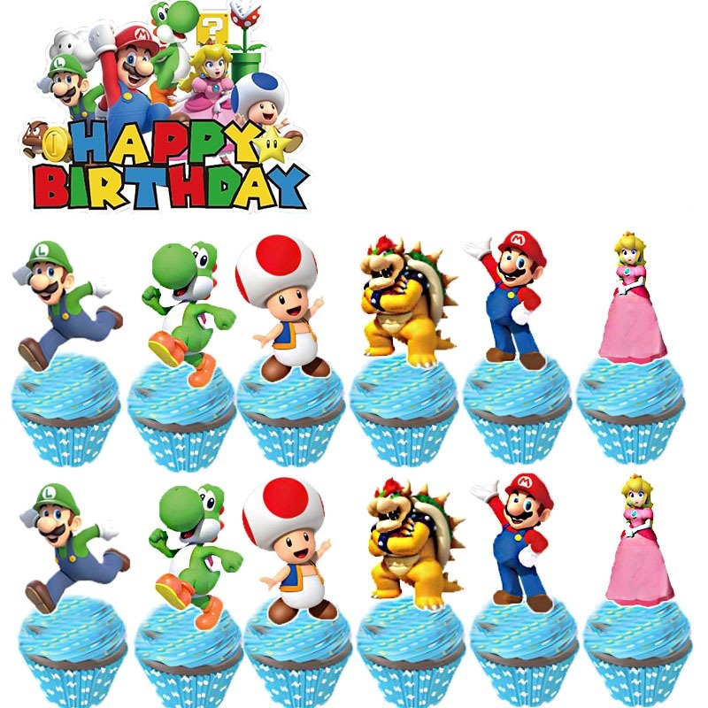 甜妞節慶♥台灣現貨♥【瑪利歐生日彩旗】馬力歐 綠瑪利 紅瑪利 超級瑪利歐兄弟 派對旗 馬里奧 生日派對佈置 裝飾彩旗-規格圖4