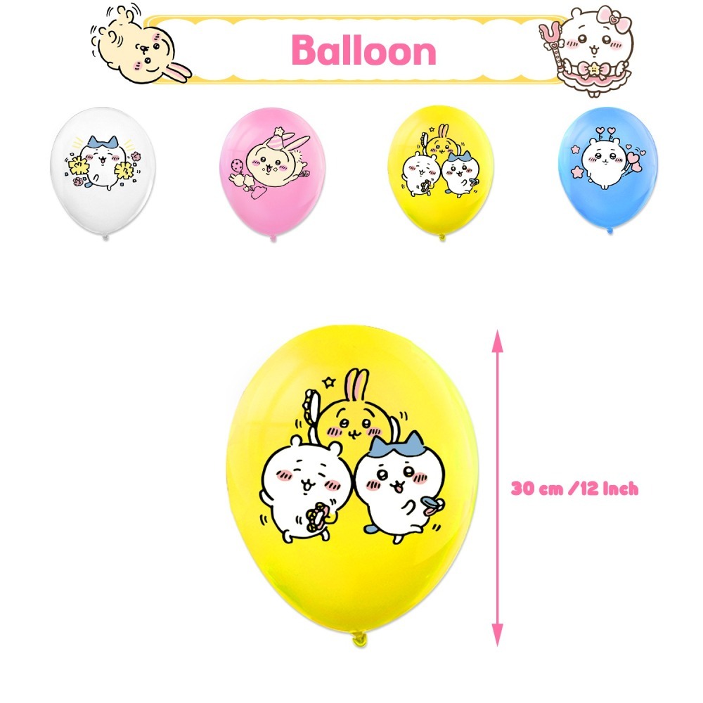 甜妞節慶♥台灣現貨♥【吉伊卡哇生日彩旗套組】吉伊卡哇 小八 烏薩奇 背景布 生日帽 蛋糕插旗 卡通生日旗 派對裝飾旗-細節圖4