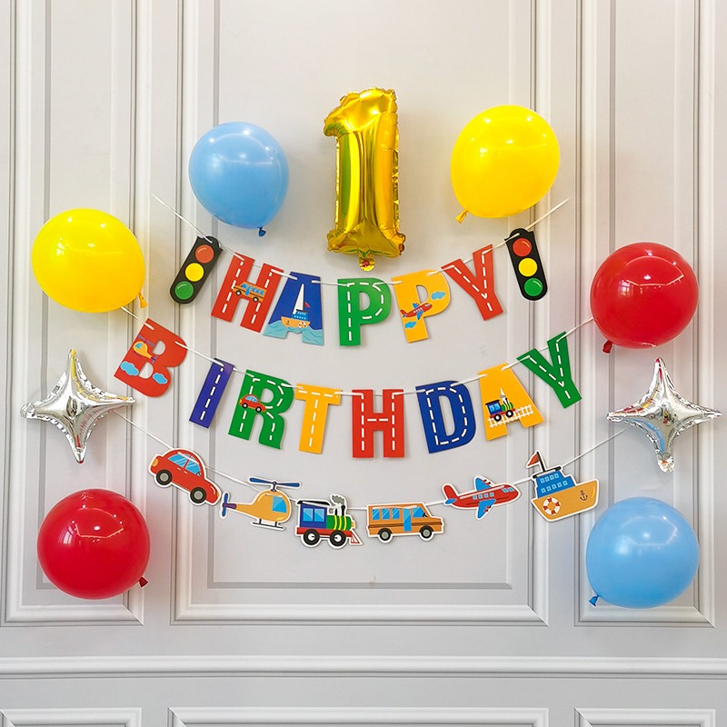 甜妞節慶♥台灣現貨♥【彩色汽車生日彩旗】車子生日彩旗 汽車派對旗 生日掛旗 生日派對 派對佈置 裝飾彩旗 拍攝道具-細節圖5