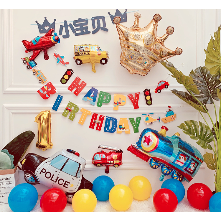 甜妞節慶♥台灣現貨♥【彩色汽車生日彩旗】車子生日彩旗 汽車派對旗 生日掛旗 生日派對 派對佈置 裝飾彩旗 拍攝道具-細節圖6