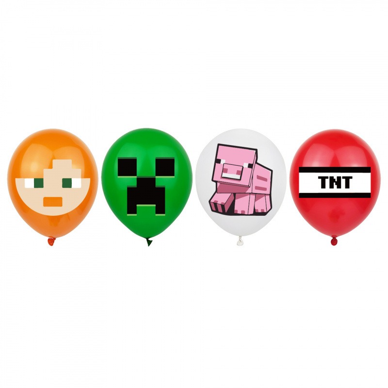 甜妞節慶♥台灣現貨♥【我的世界生日彩旗套組】生日派對 生日蛋糕插旗  苦力怕 合金盔甲 水晶盔甲 史帝夫-細節圖5