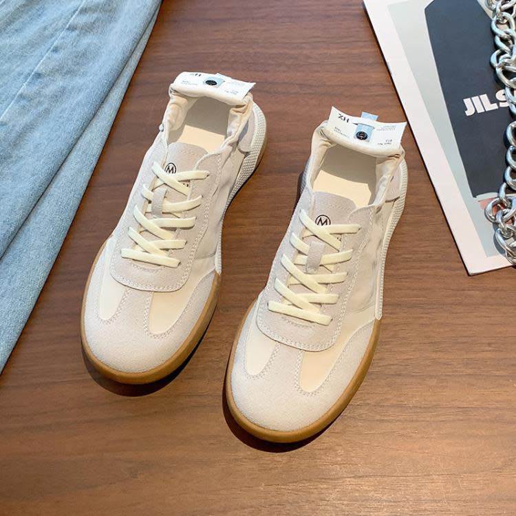 休閒鞋 夏季新款低幫女鞋2023帆布板鞋正韓潮流百搭女士運動阿甘薄款-細節圖6